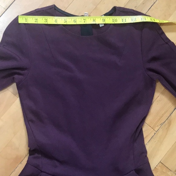 Wilfred Free Tartine Burgundy Fit And Flare Dress - Picture 10 of 16